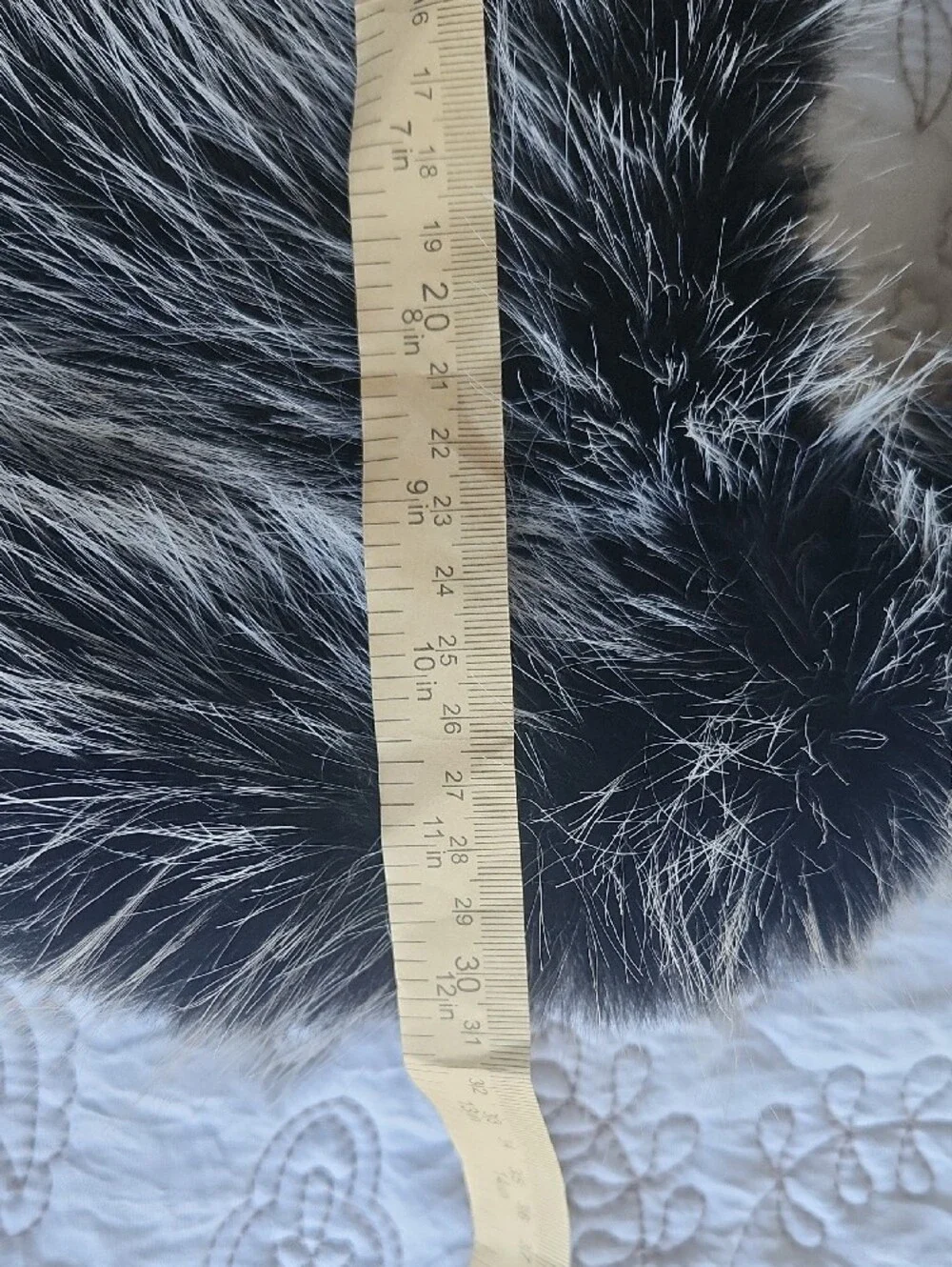 Faux Fur Hobo Bag in Black & Silver - Women's Fashion Accessory